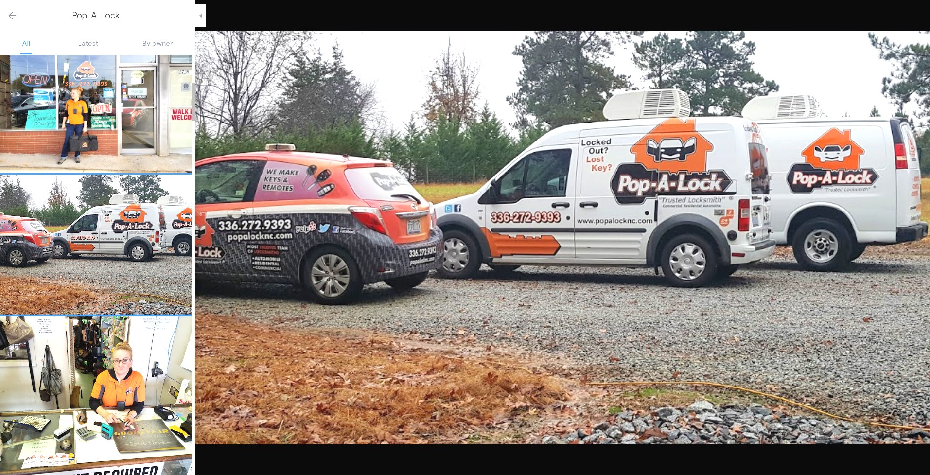 Pop-A-Lock service vehicles ready to respond in Greensboro
